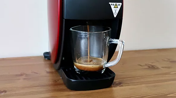 コーヒー抽出開始